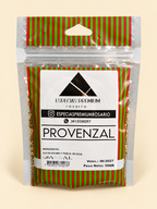Provenzal, presentación de 50 g: frente del envase sobre fondo crema.