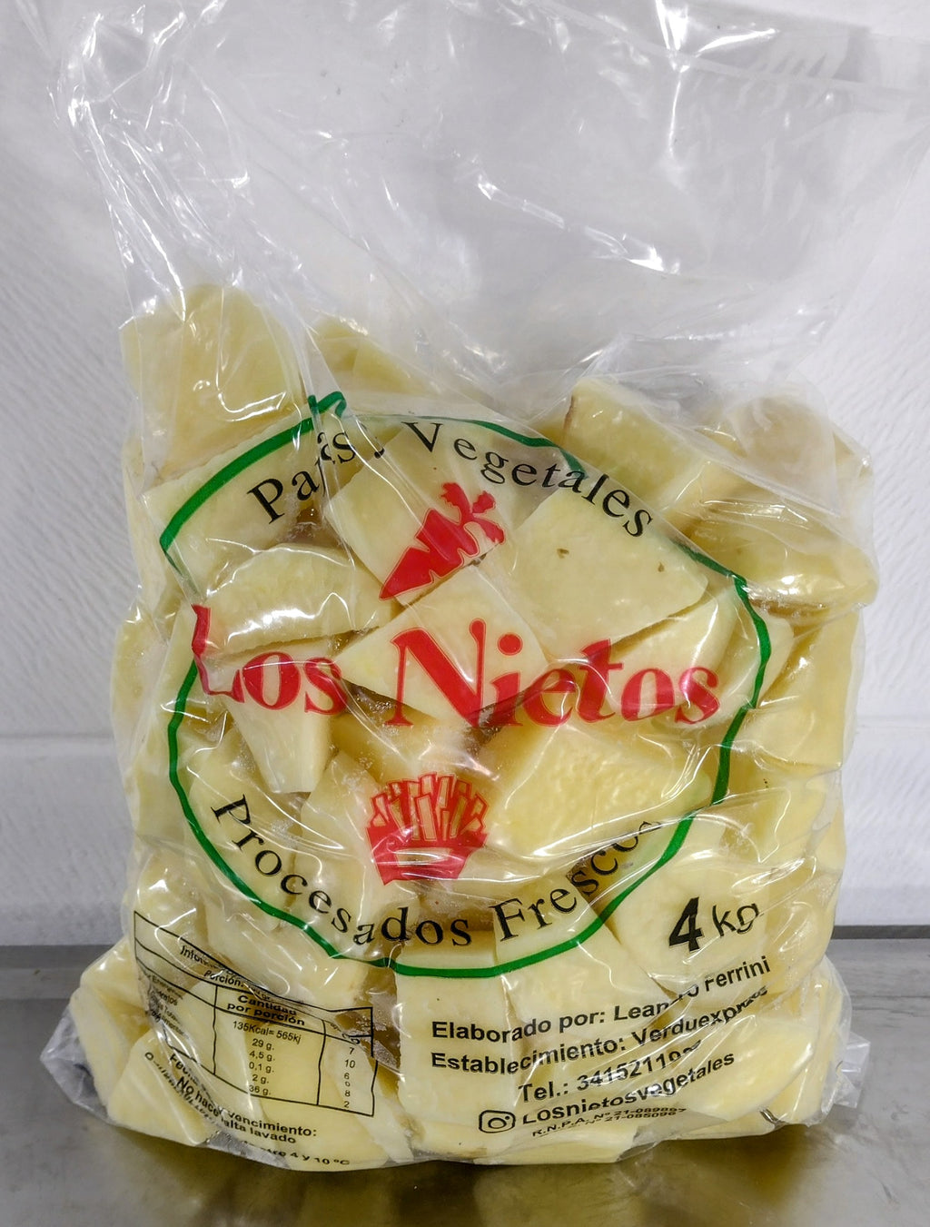 Papa cubo horno — 4 kg